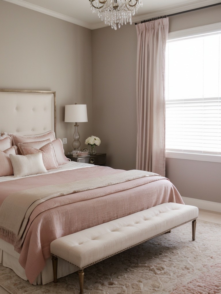 Pink Bedroom Haven: Serene Retreat with Luxe Decor