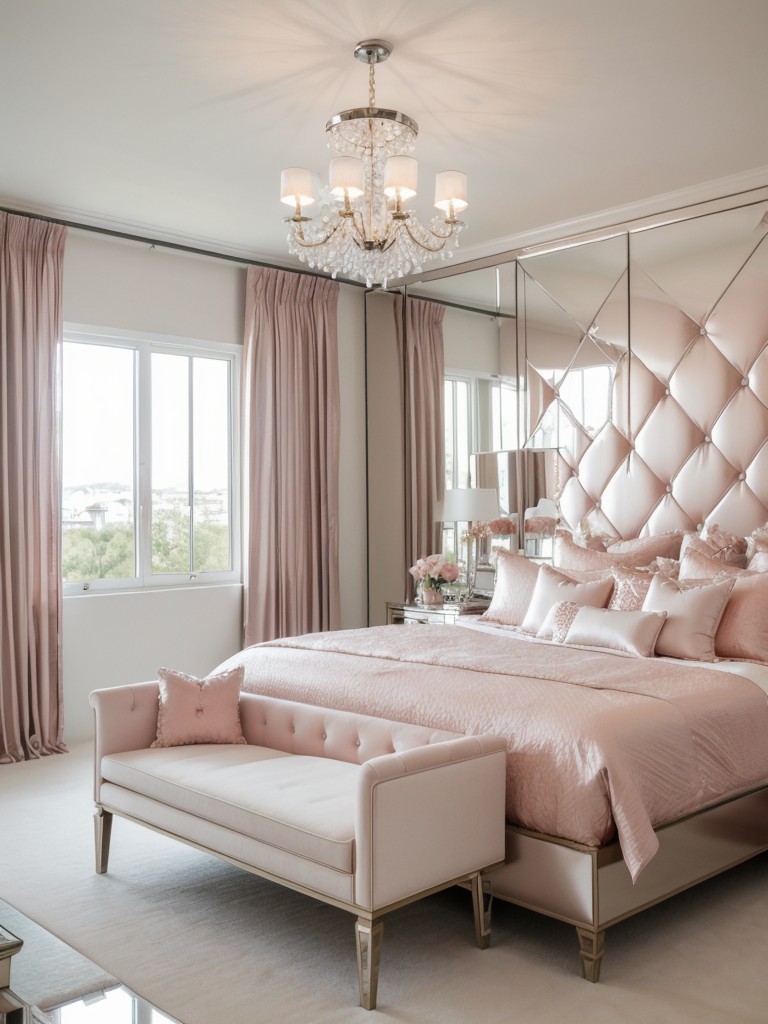 Chic Pink Bedroom: Luxe and Glam Apartment Vibes