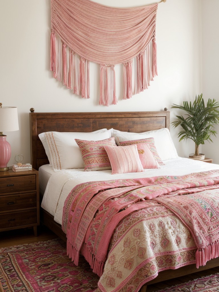 Boho Vibes: Transform Your Apartment with Pink Bedroom Glam