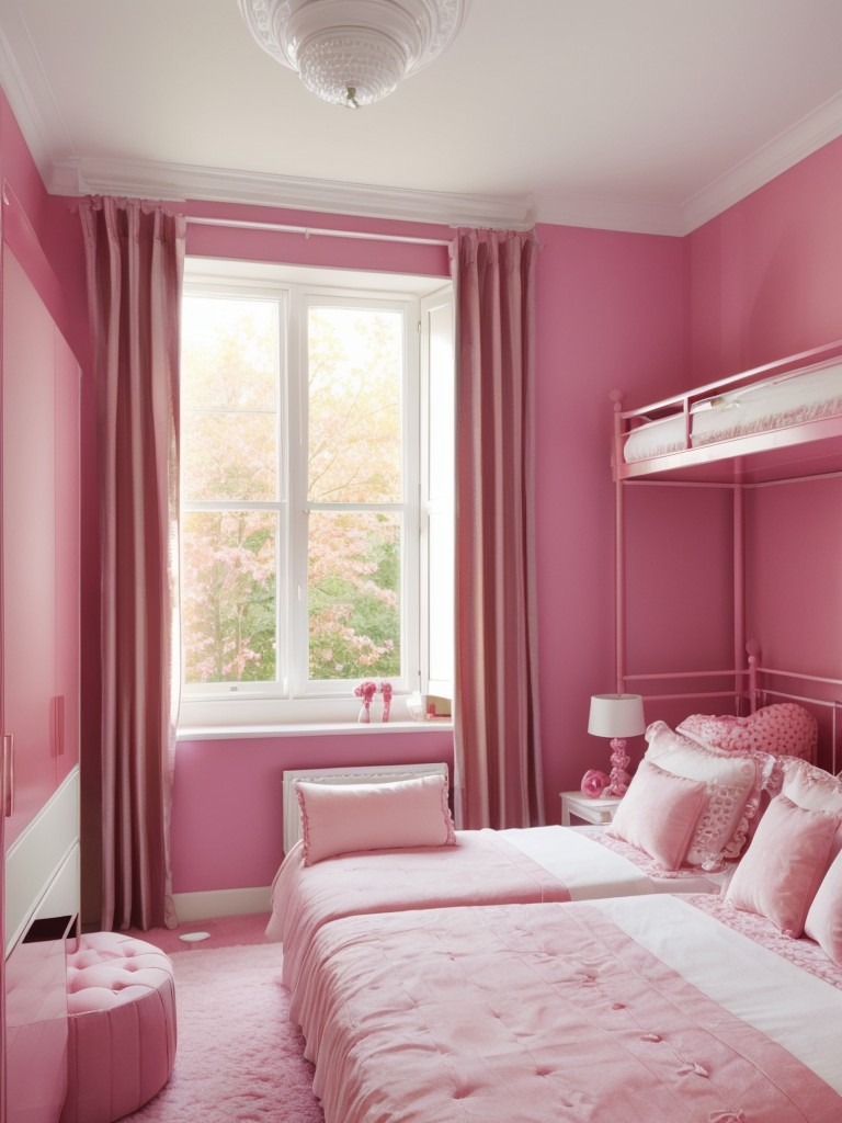 Stylish Apartment Living: Glamorous Pink Bedroom Decor