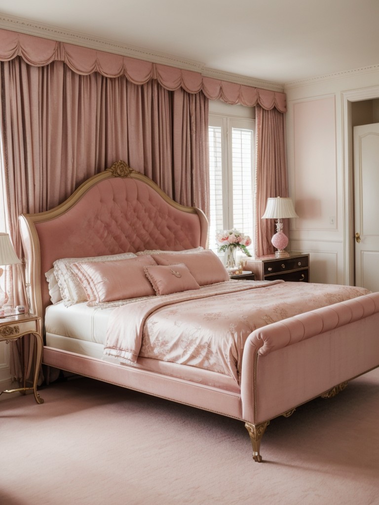 Chic Apartment Vibes: Luxurious Pink Bedroom Decor!