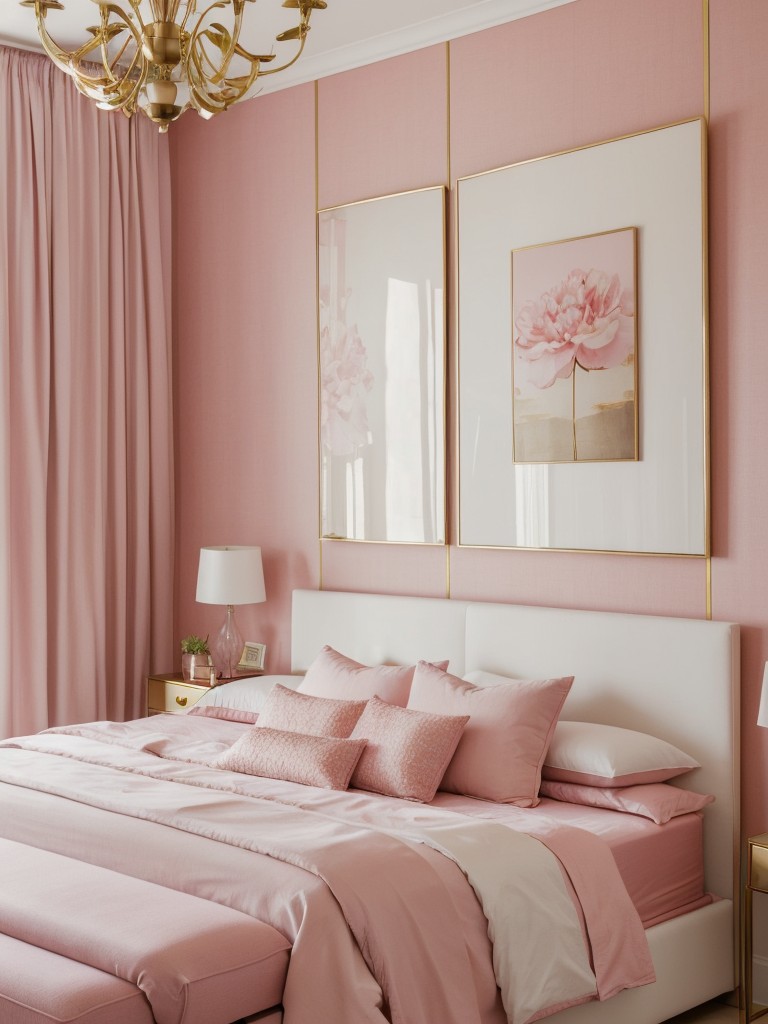 Pink & Gold Bliss: Elevate your apartment with stunning pink accents