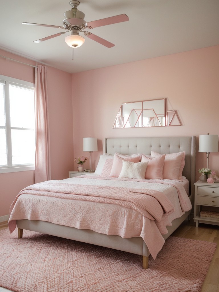 Blush Rug: Elevate Your Bedroom with Pink Accents!