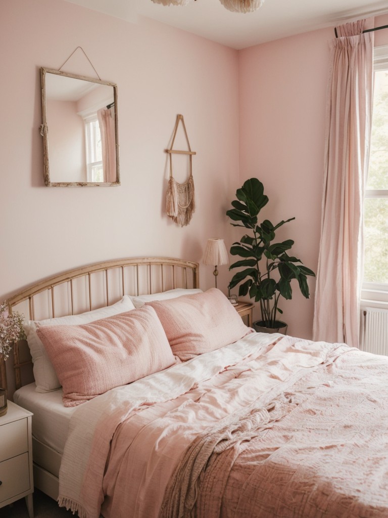 Charming Apartment Ideas: Embrace the Blissful Pink Bedroom Aesthetic!