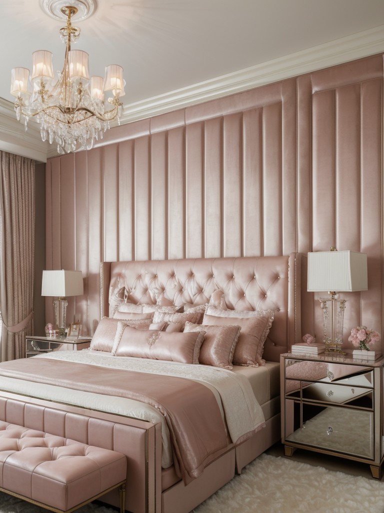 Opulent Glam: Elevate Your Apartment with Luxe Bedroom Decor