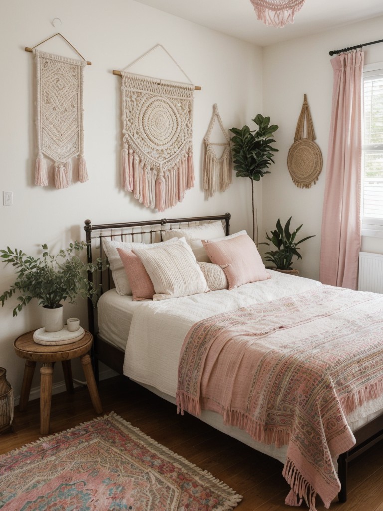 Bohemian Bliss: Create a Subtle Pink Bedroom Haven