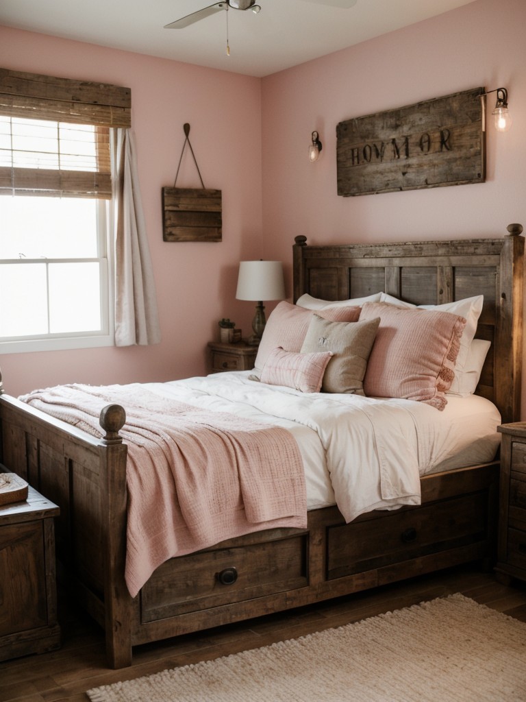 Rustic Chic: Cozy apartment vibes with distressed wood furniture and vintage accents.