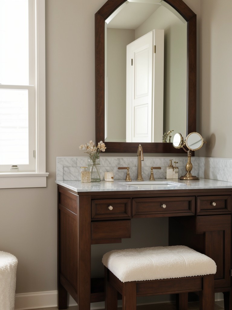 Traditional Bedroom Decor: Elevate Your Space with a Charming Vanity Setup!