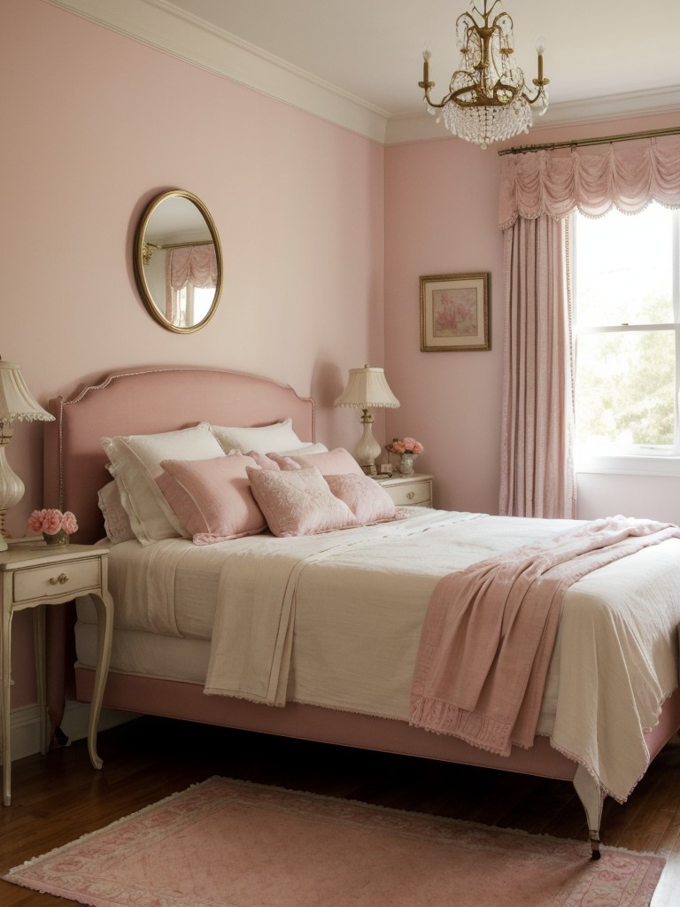 Cozy Vintage Bedroom Inspo: Dreamy Pink Decor!