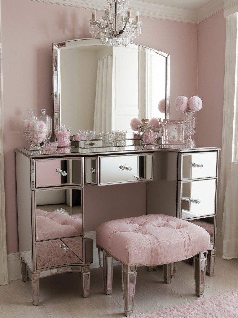 Opulent Pink Bedroom: Add Glam with Metallic Accents!