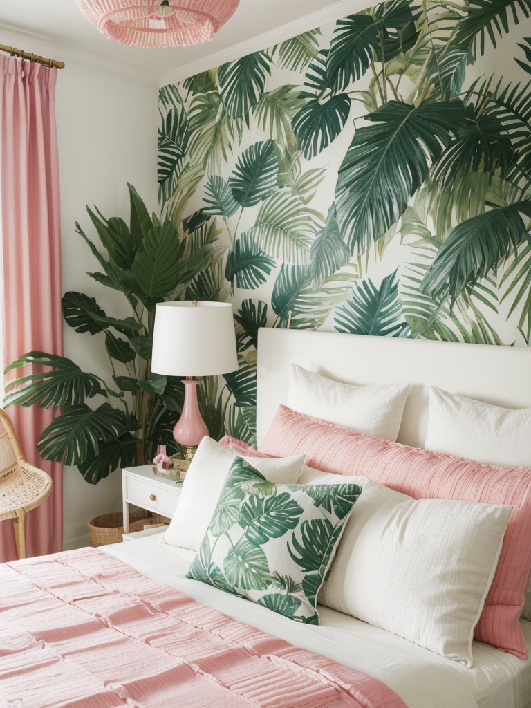 Sweet Pink Bedroom Decor: Turn Your Apartment into a Tropical Oasis