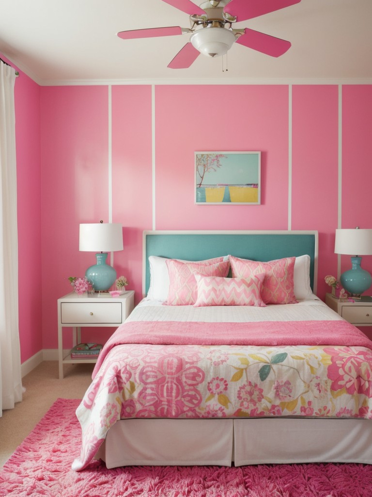 Vibrant Bedroom Decor: Embrace Color and Playfulness for a Fun and Energetic Space!