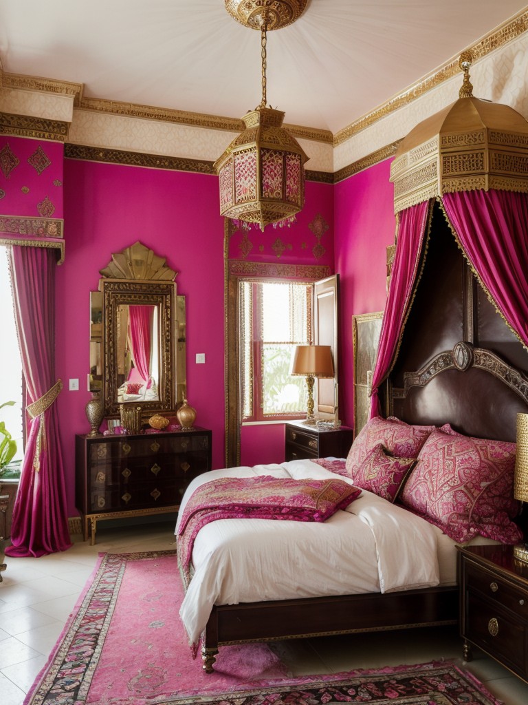 Pink Paradise: Exotic Moroccan-Inspired Bedroom Decor