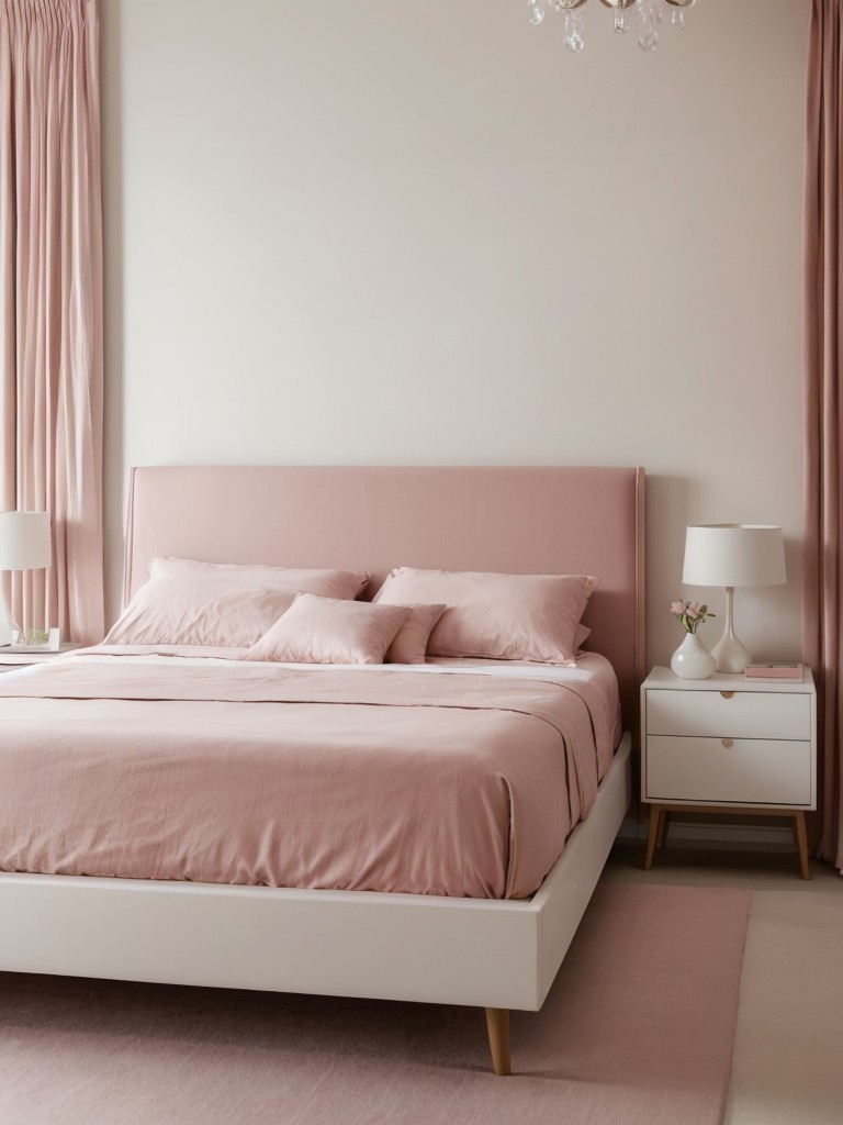 Sleek & Sophisticated: Blush-Colored Bedroom Bliss