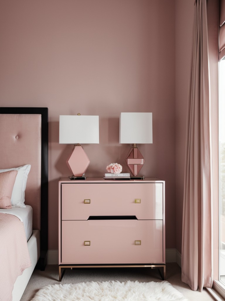 Sleek & Sophisticated: Blending Blush Tones for Modern Apartment