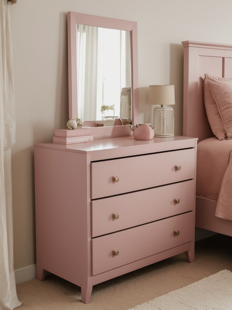 Cozy Pink Bedroom: Small Space Storage Solutions