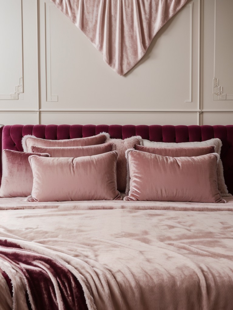 Luxury Living: Glam Up Your Bedroom with Plush Textures.