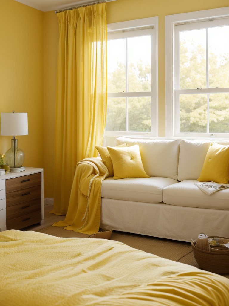 Serene oasis: Transform your bedroom with yellow decor