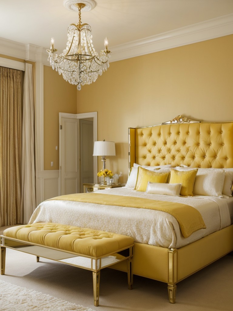 Bring the sunshine indoors with a glamorous Hollywood Regency bedroom makeover!