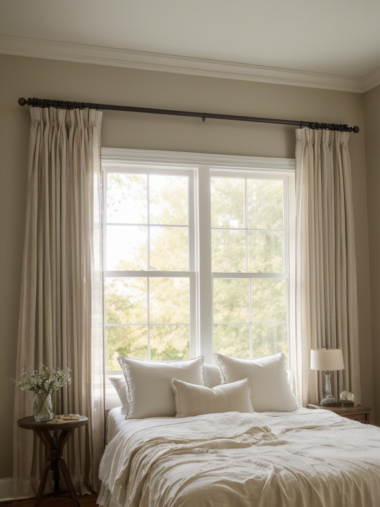 Create a Cozy and Timeless Bedroom with Layered Window Treatments