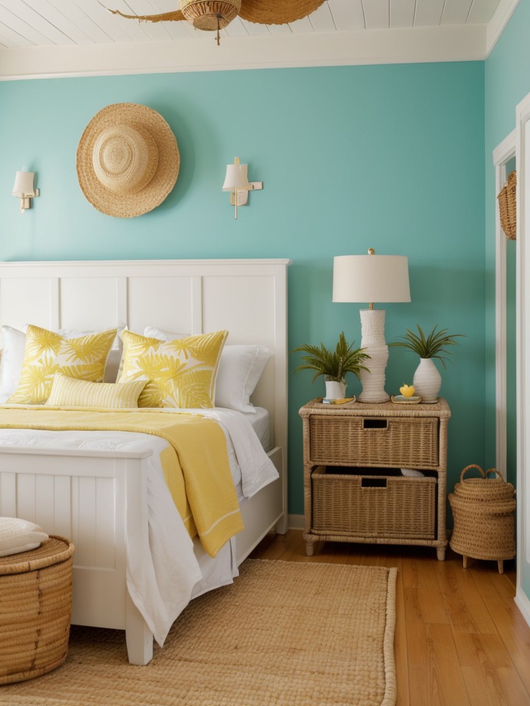 Sunny vibes: Cheerful yellow bedroom ideas for a cozy apartment.