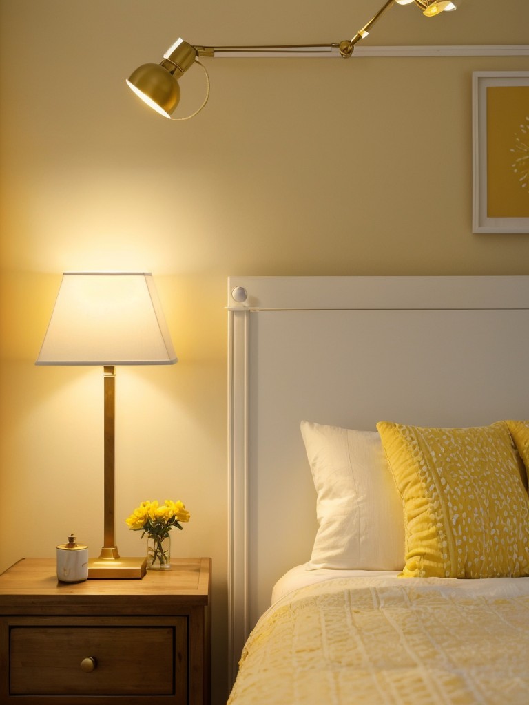 Cheer up your apartment: Brighten your bedroom with yellow!