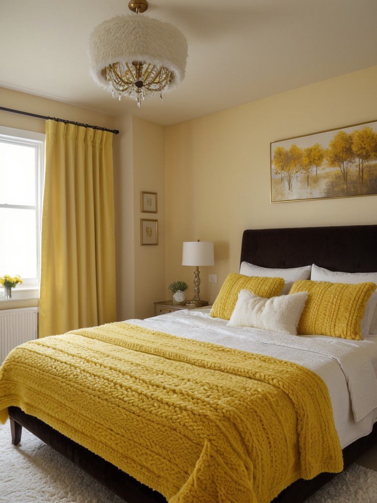 Cheerful and cozy: Yellow bedroom inspiration with texture