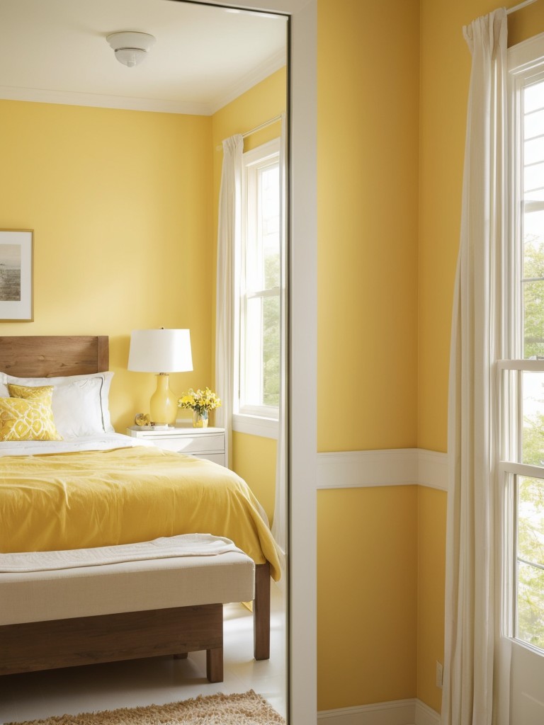 Sunshine vibes: Embrace yellow in your apartment for a cozy and bright atmosphere!