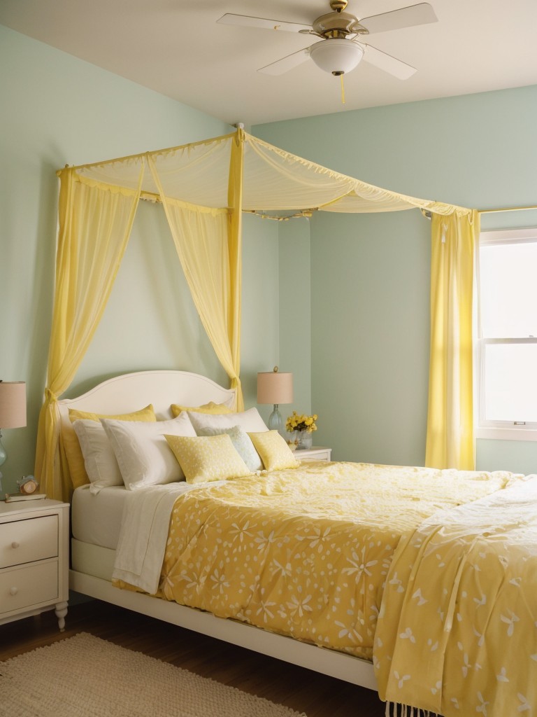 Sunshine-inspired apartment vibes: Dreamy yellow bedroom decor