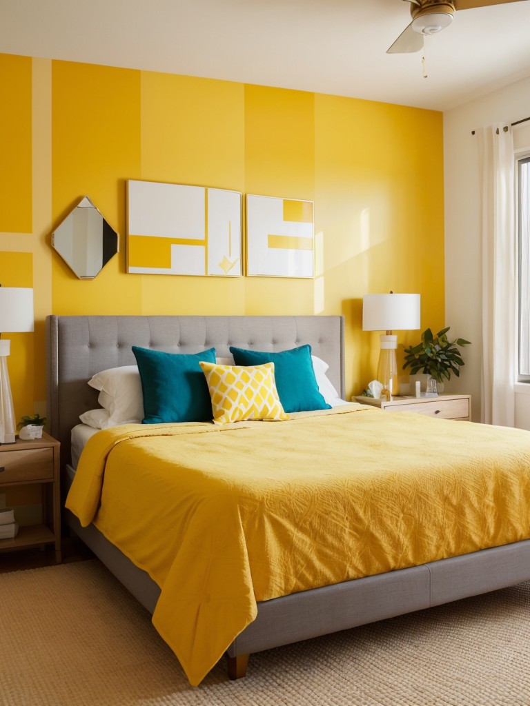 Sunny vibes: Brighten up your apartment with yellow bedroom decor!