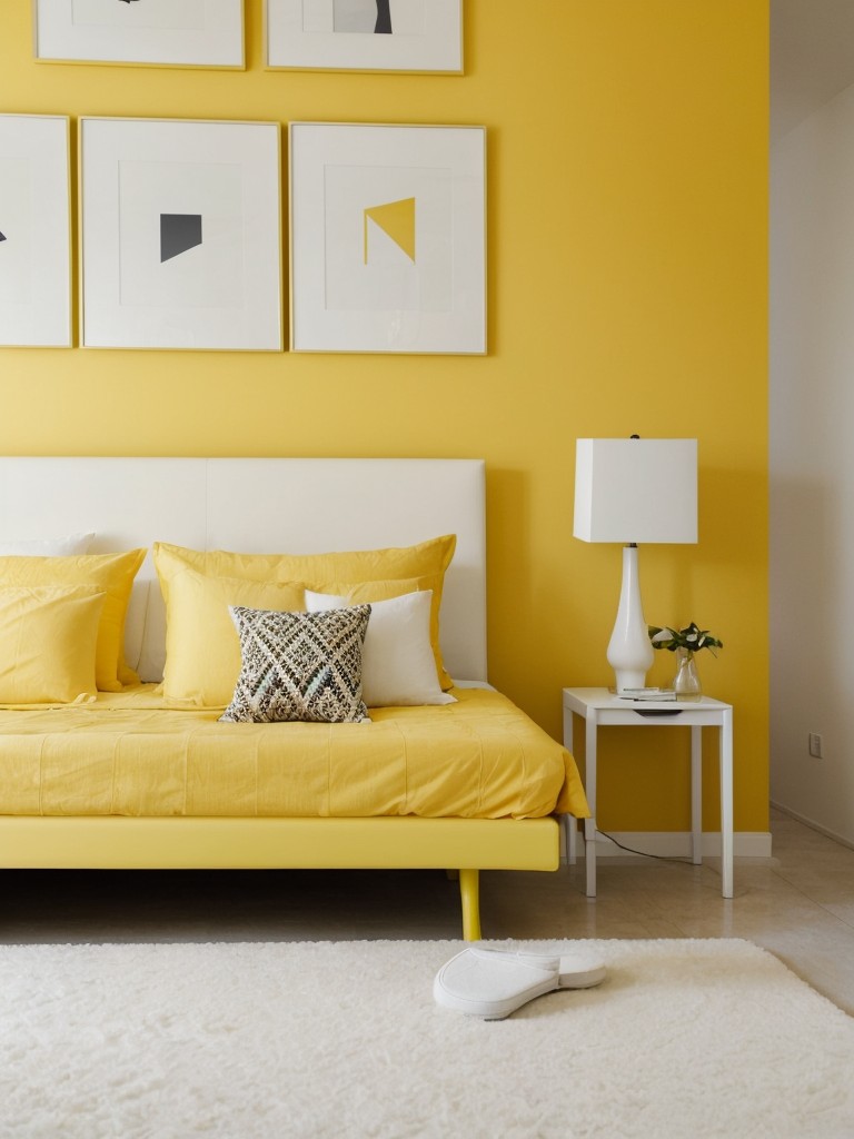 Sunshine vibes: Stylish yellow bedroom makeover for your teen's apartment!