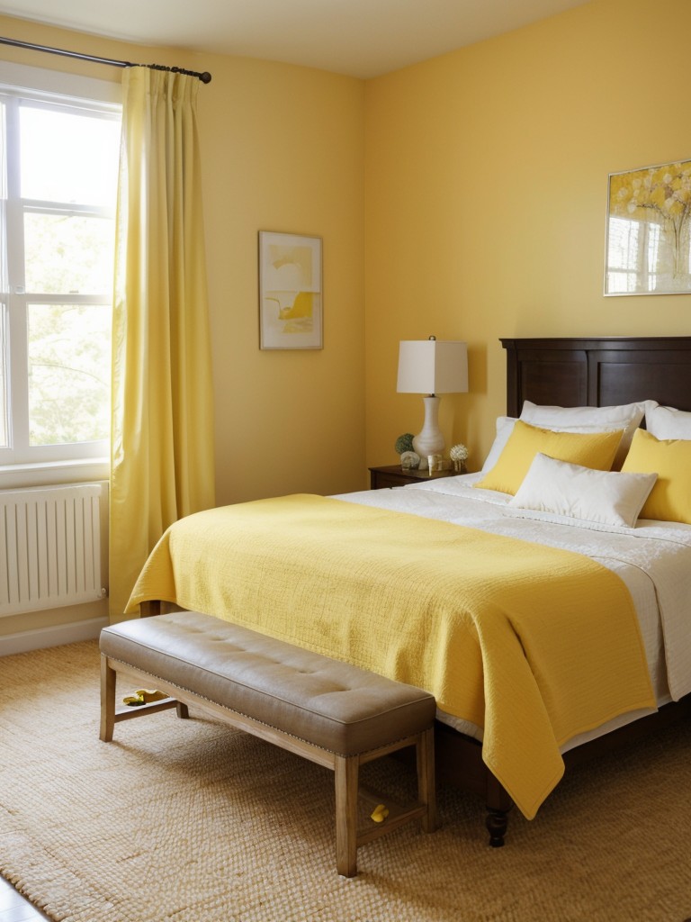 Sunshine vibes: Stylish yellow décor for your bedroom