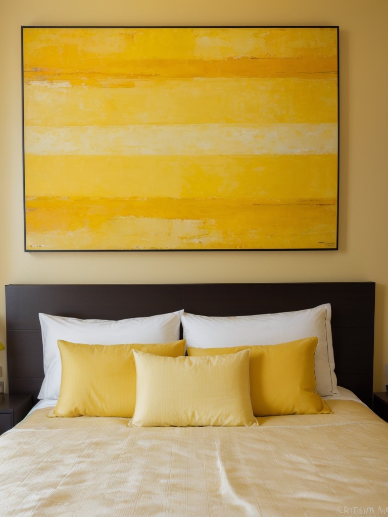 Sunny vibes: Transform your bedroom with yellow-themed decor!