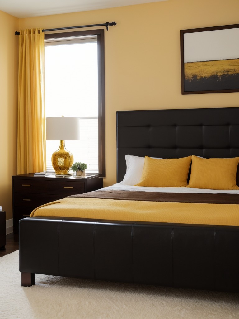 Golden Bliss: Elevate your bedroom with a masculine touch