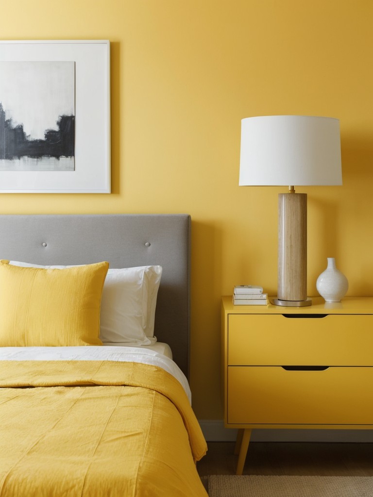 Sunflower Chic: Vibrant Yellow Apartment Vibes