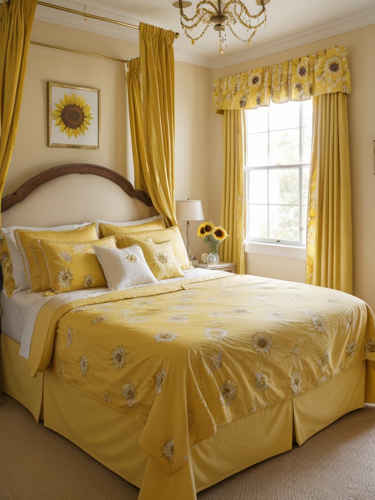 Sunflower Chic: Vibrant Yellow Apartment Decor for a Timeless Look