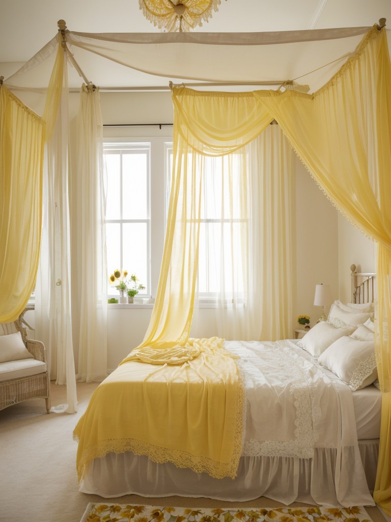 Sunflower Chic: Vibrant Yellow Bedroom Decor Ideas