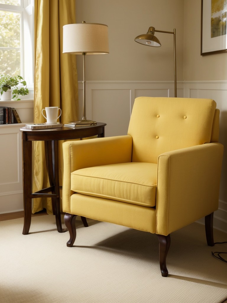 Cozy and chic: Transform your apartment with yellow bedroom decor!