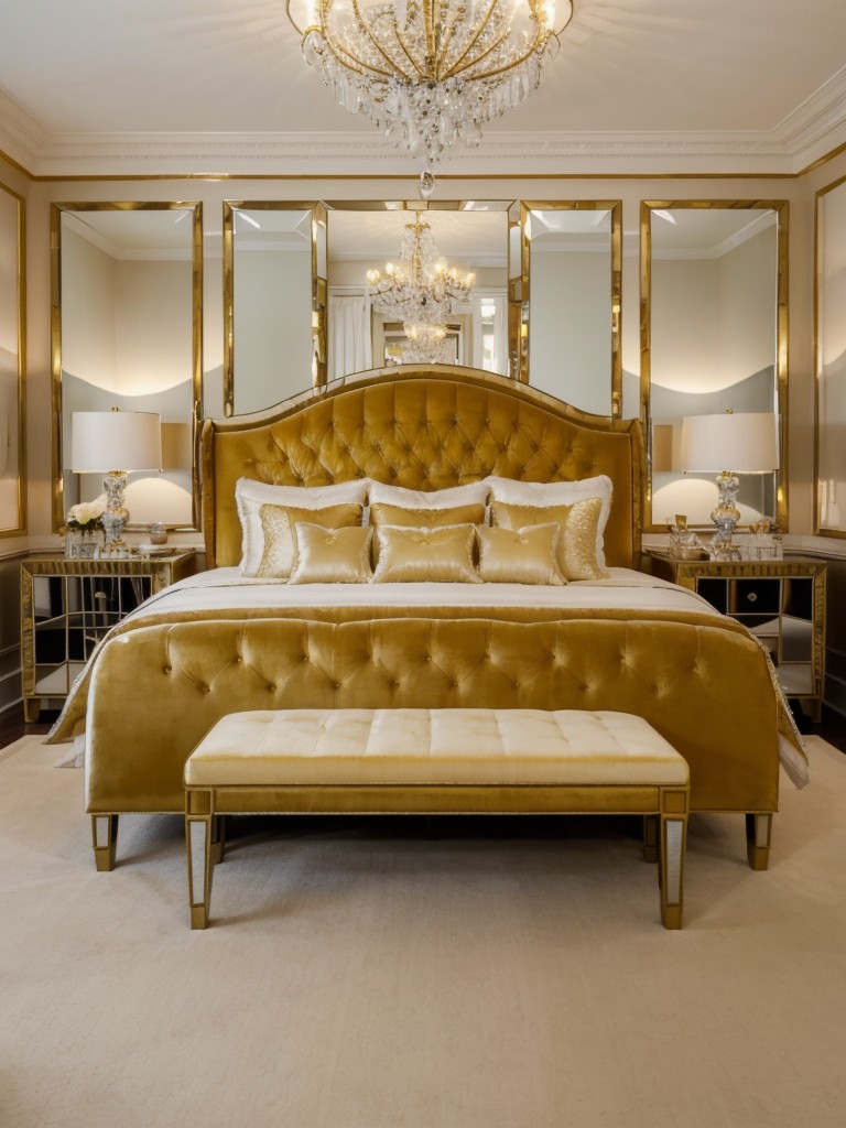 Cozy & glamorous: Yellow bedroom decor ideas for a Hollywood regency vibe!