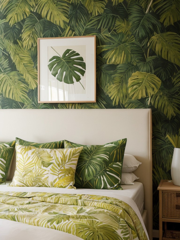 Tropical bedroom bliss: Yellow decor ideas for a cozy apartment