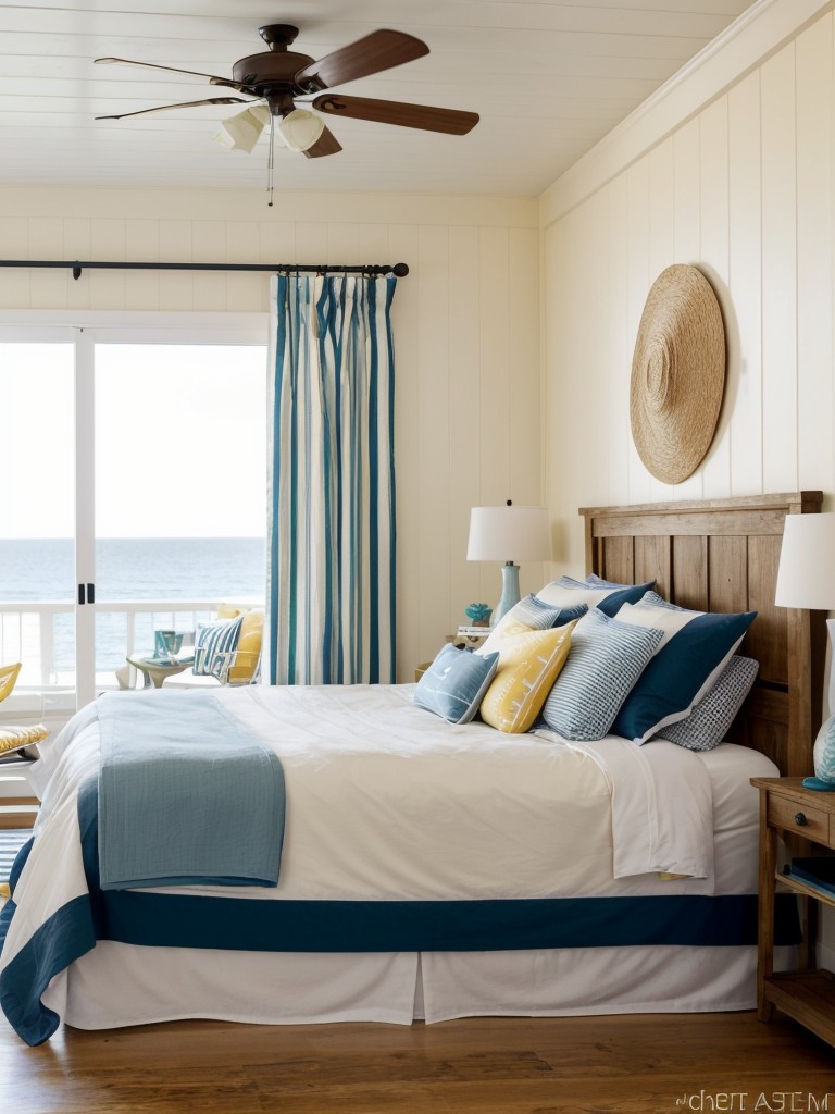 Coastal Bliss: Minimalist nautical bedroom ideas.