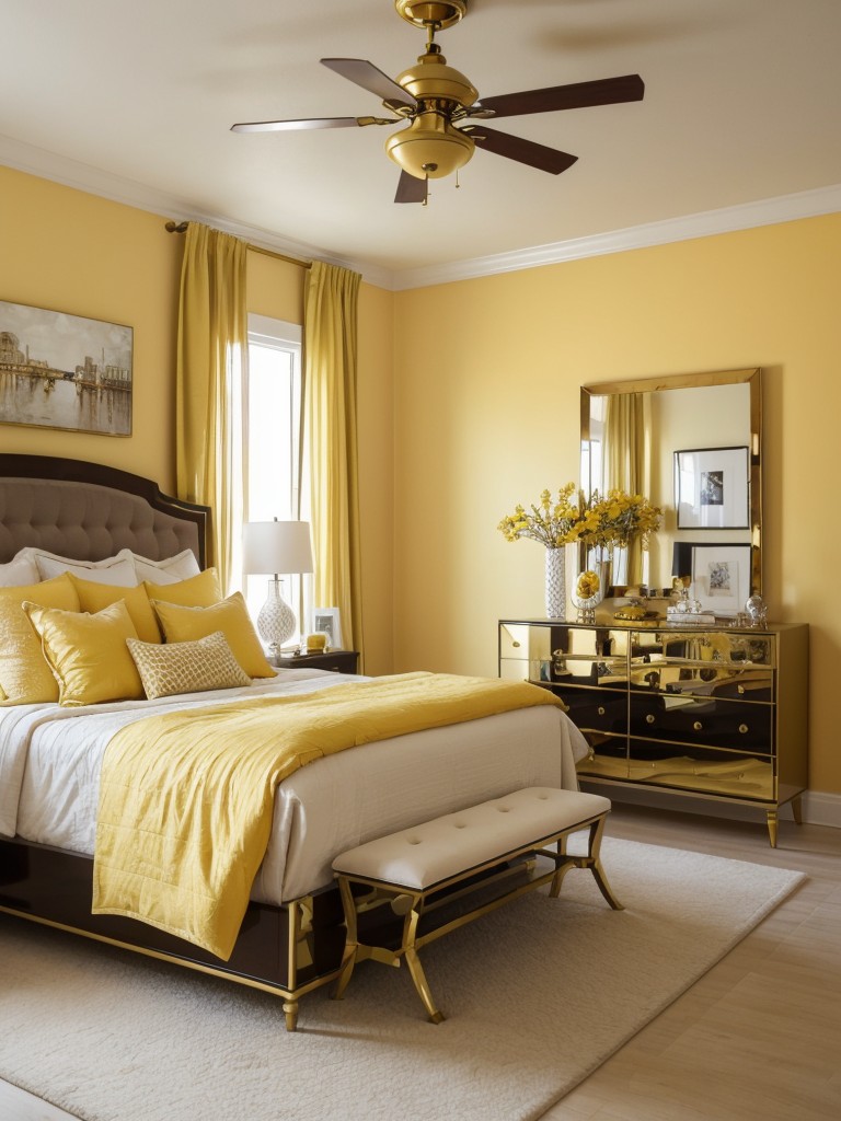 Sunshine vibes: Elevate your apartment with stunning yellow decor.