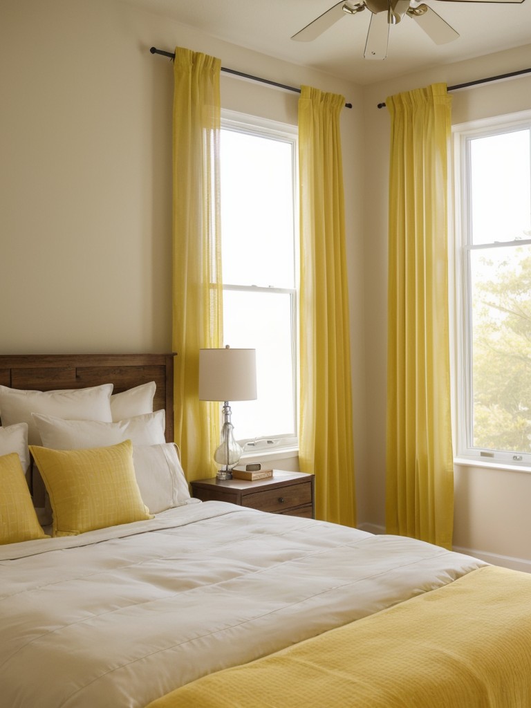 Serenity in yellow: Elevate your apartment vibe with light-filled bedrooms