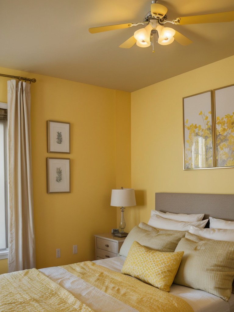 Sunshine Vibes: Yellow-themed bedroom decor to brighten up your apartment