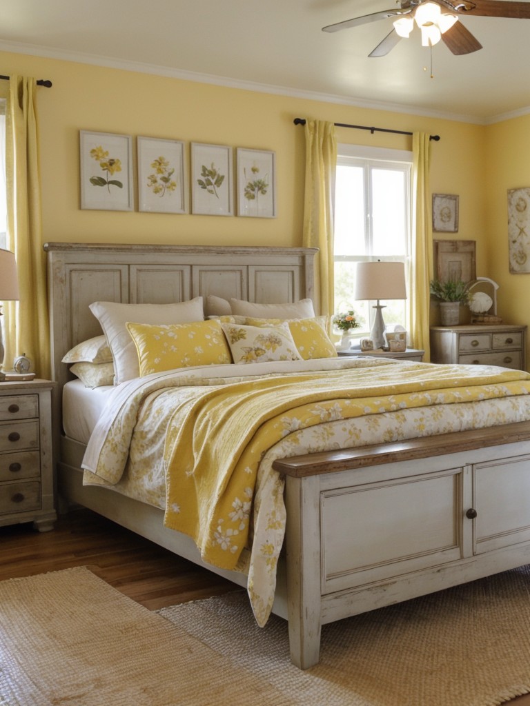 Sunshine State style: Brighten up your apartment with a yellow bedroom oasis!