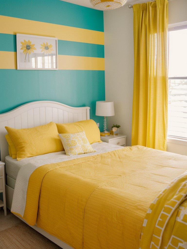 Retro Chic: Brighten Your Bedroom with Yellow Decor