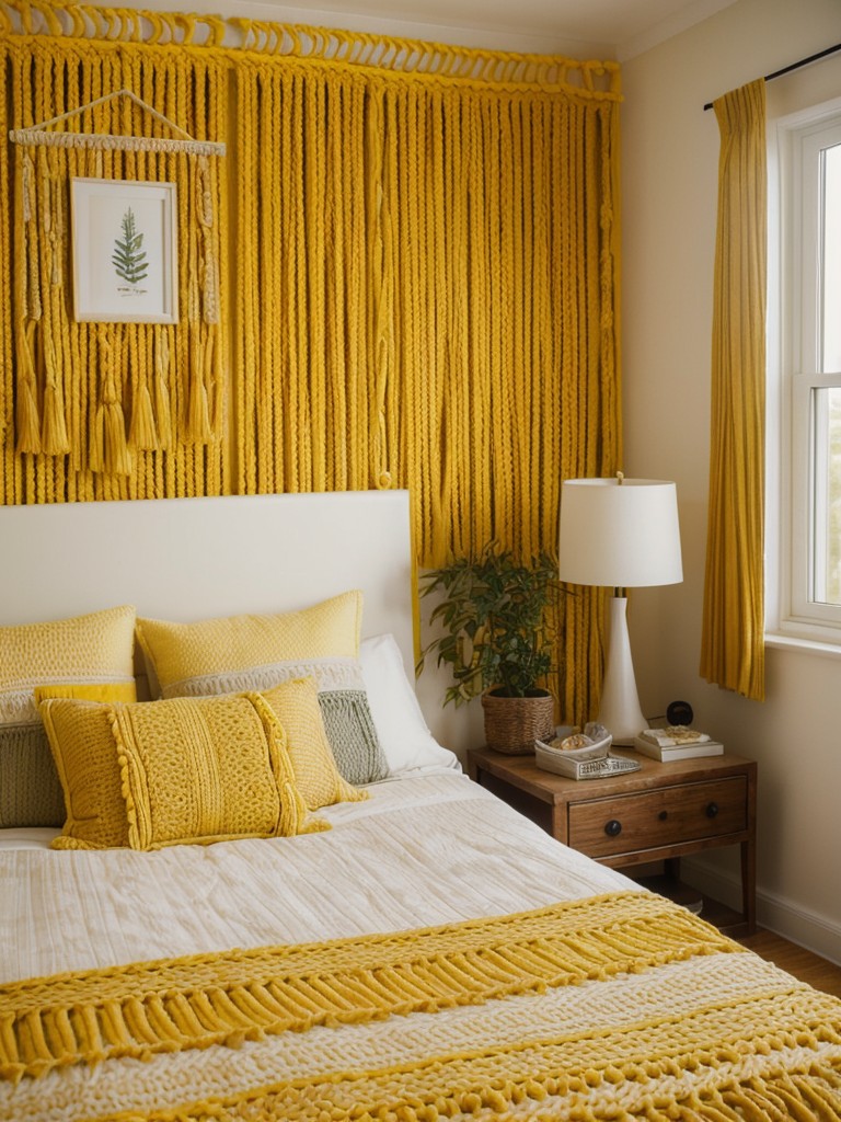 Yellow Bedroom Bliss: Bohemian-inspired tips for a vibrant and cozy space!