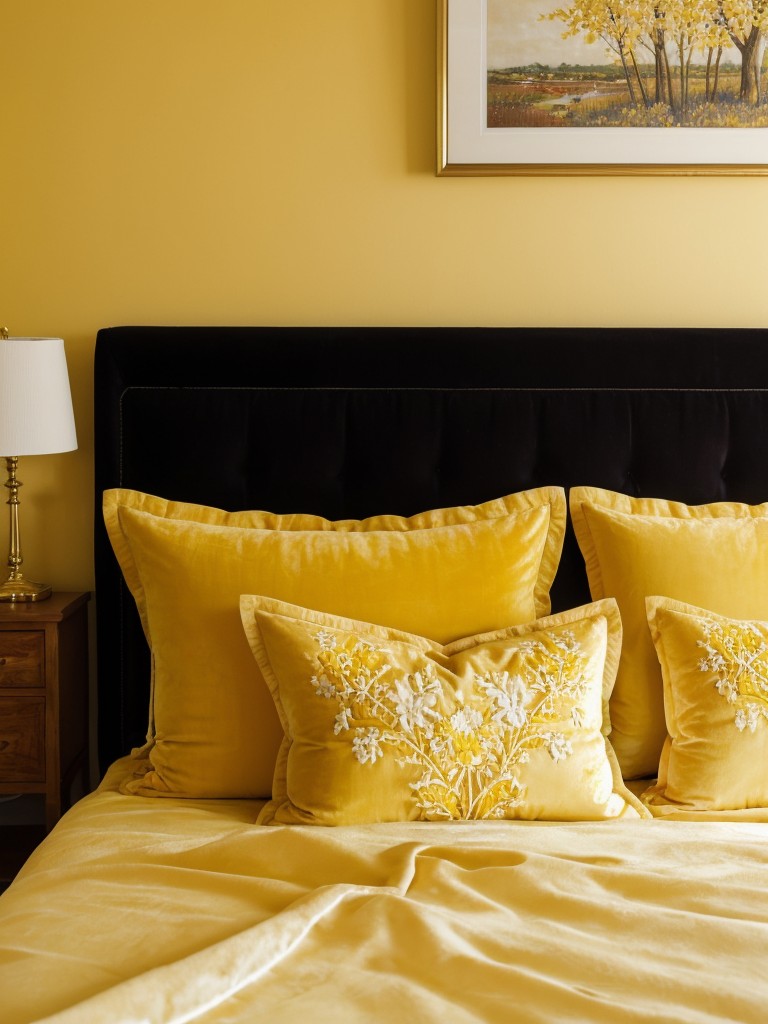 Yellow bliss: Elevate your apartment with stunning yellow accents.