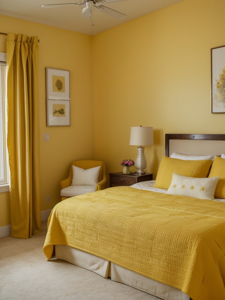 Yellow Bliss: Transform your bedroom into a cozy oasis with these tips!