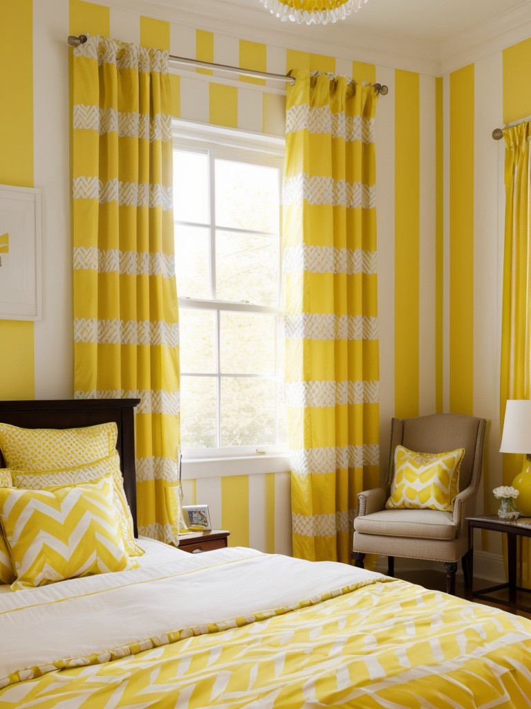 Yellow Bliss: Vibrant tips for a playful apartment bedroom